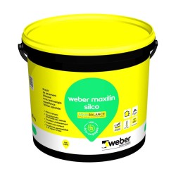 Enduit de parement à base de résine siloxane d'aspect taloché et prêt à l'emploi. Enduit de parement à base de résine siloxane d'aspect taloché et prêt à l'emploi.